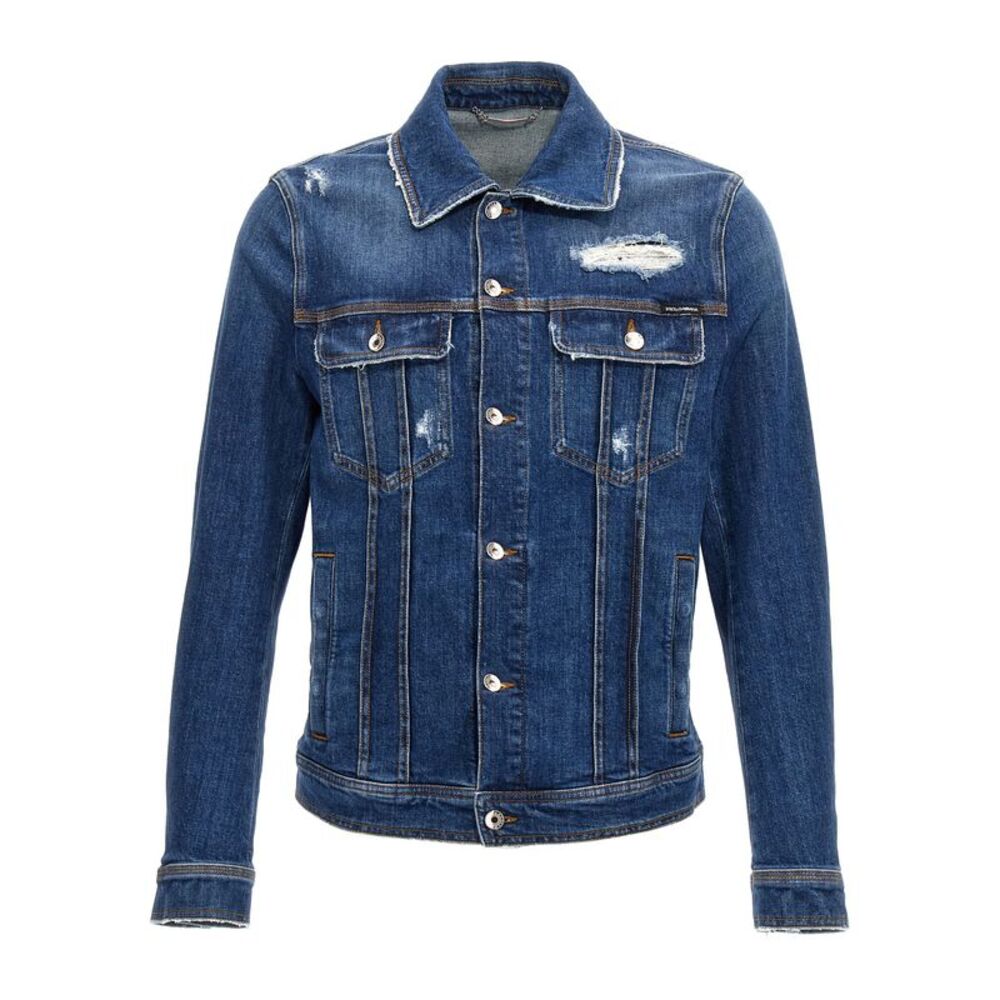 Dolce & Gabbana Blue Cotton Denim Men's Jacket